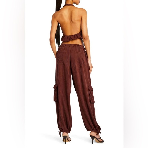 SER.O.YA YEN HALTER TOP IN COCONUT size XL - Picture 3 of 7